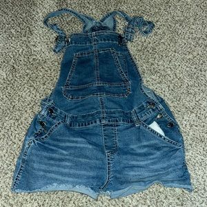 jean overalls. size M